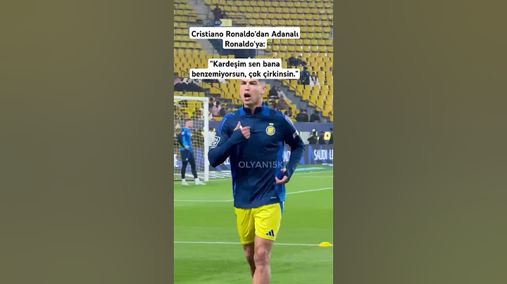 Cristiano Ronaldo'dan Adanalı Ronaldo'ya:"Kardeşim sen bana benzemiyorsun, çok çirkinsin." #keşfet