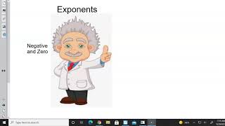 Exponents   Negative and Zero