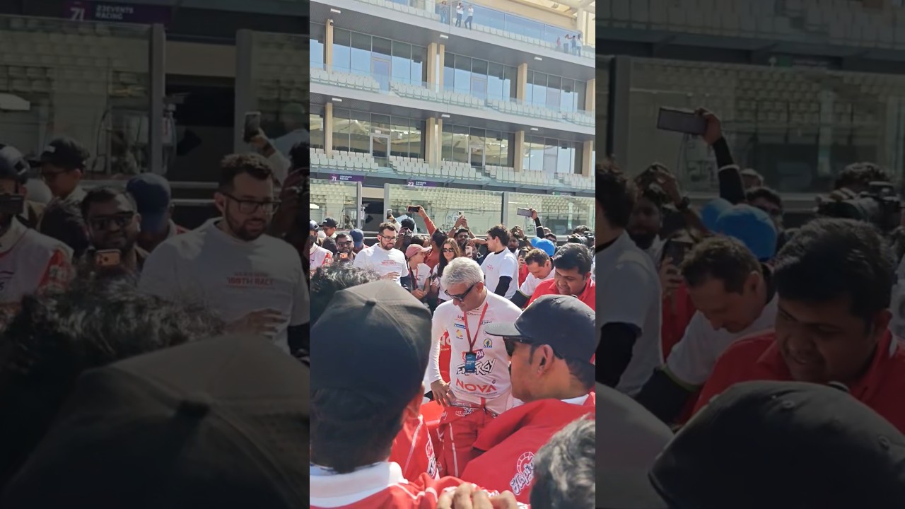 Ajith Kumar 😎 Fans Craze at Abudhabi Yas Marina Circuit 