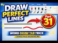 How to Draw Straight Lines & Change page Background in Microsoft Word