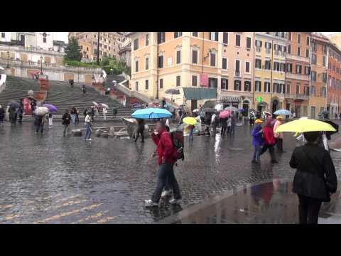 Video: Rome Spaanse Trappen Toeristische Prima