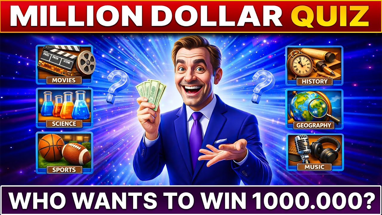 Million Dollar Quiz (Simulation) - Would You Win A Fortune With These Questions?