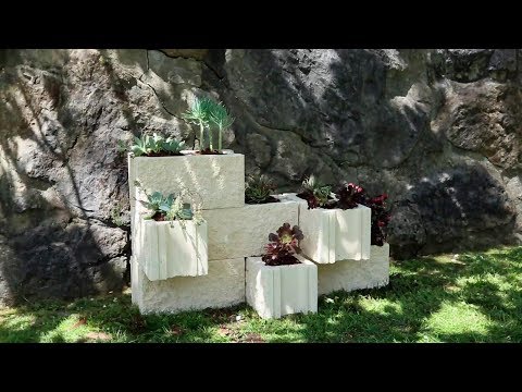 Video: Jardines elevados hechos con bloques de concreto: Cómo hacer un jardín con bloques de cemento