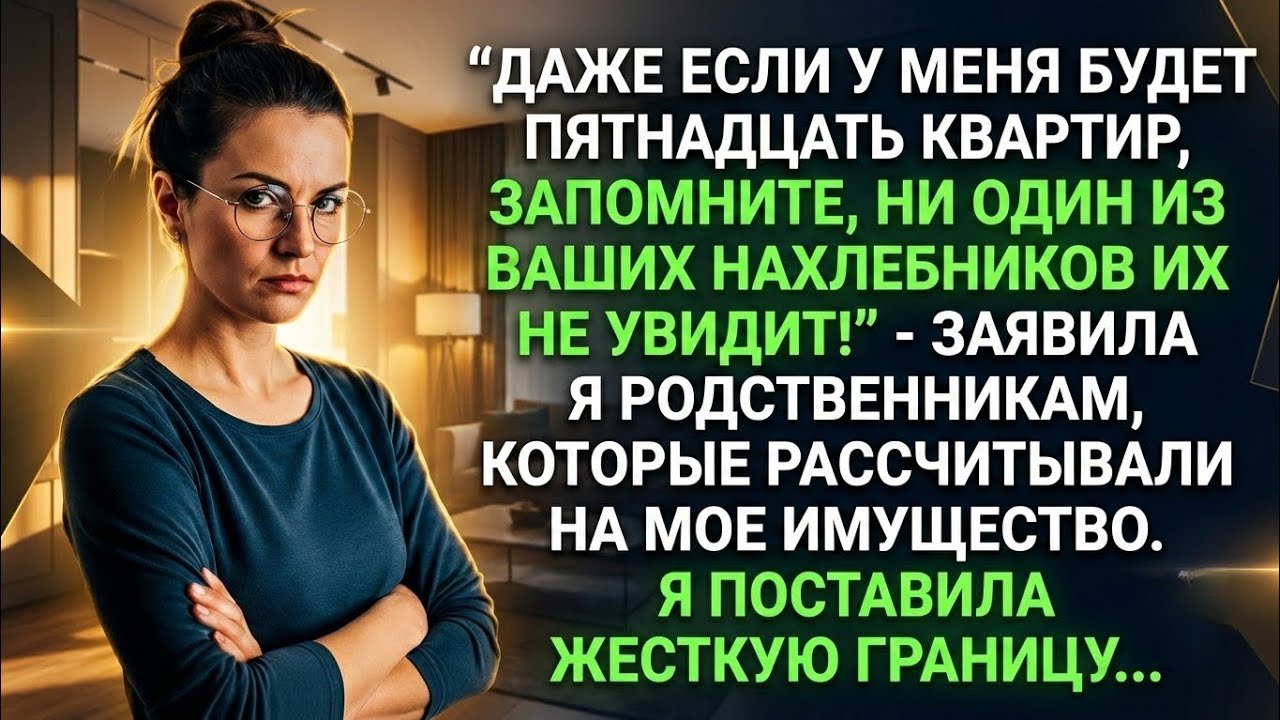 Родня рассчитывала на мои квартиры, но я жестко поставила их на место