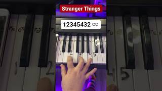 Stranger Things Piano Easy Tutorial 🧇🙃 #Shorts #Piano #Halloweenwithshorts
