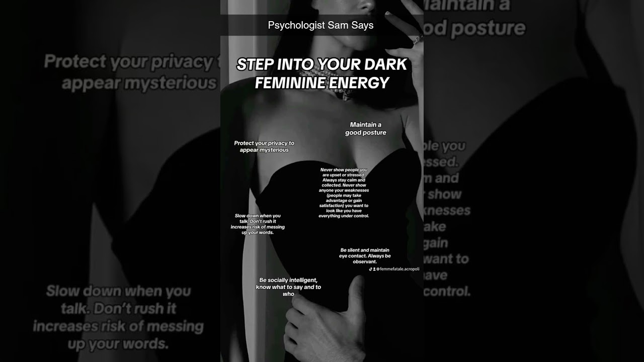 Psychologist Sam Says | Dark Feminine Energy