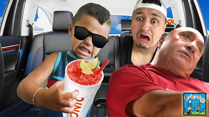 FUN RIDE W/ GRANDPA! FOR A SLUSHY! DADS NEW JOB! D...