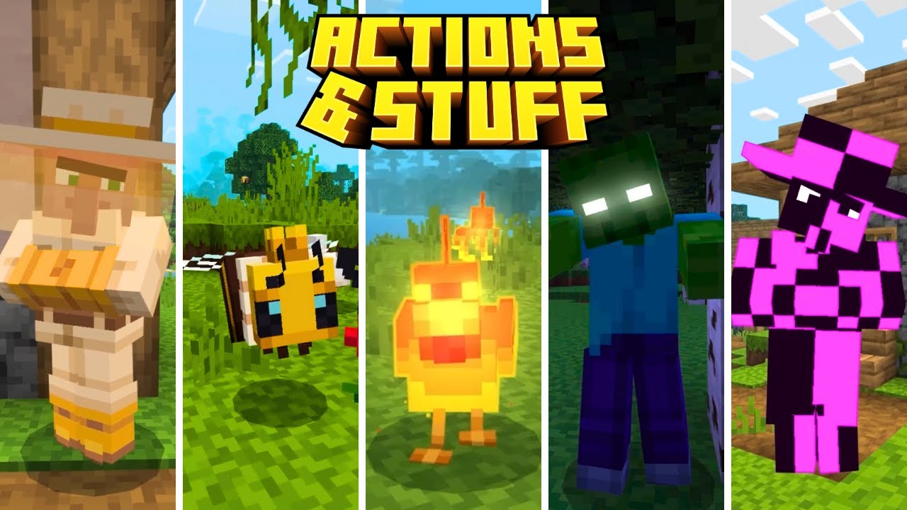 Action & Stuff 1.6  - All Mobs Nametag Secrets/Easter Eggs