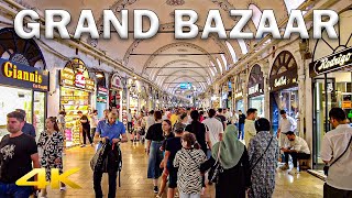 Walking Istanbul's FAMOUS Grand Bazaar full of Trinkets【4K – 60fps】🇹🇷