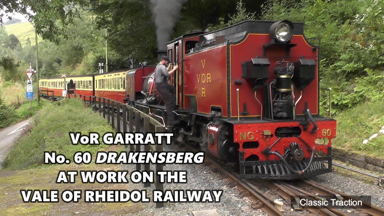 VoR CLASS NG/G13 GARRATT No. 60 DRAKENSBERG AT WORK ON THE VALE OF RHEIDOL RAILWAY 20.8.25