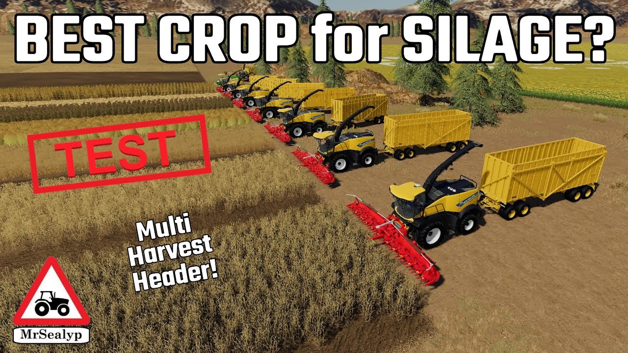 BEST CROP for SILAGE? TEST! Multi Harvest Header. Farming Simulator 19, PS4, Assistance!