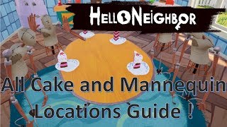 Hello Neighbor! All Cake And Mannequin Locations |No Commentary Guide| screenshot 5