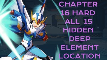 Mega Man X DiVE: Chapter 16 Hard All 15 Hidden Deep Element Location