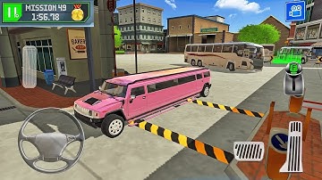 Luxury Extended Hummer Limousine Driving in City #3 - Android Gameplay