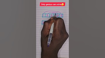 Only geniuses can solve #maths #mathstricks #genius #tutorial #tutor #learning #shorts