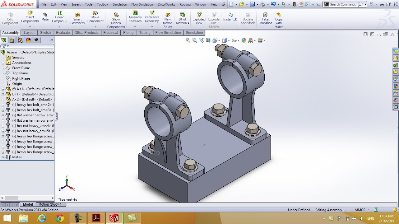 Assembly Drawing Solidworks Projects