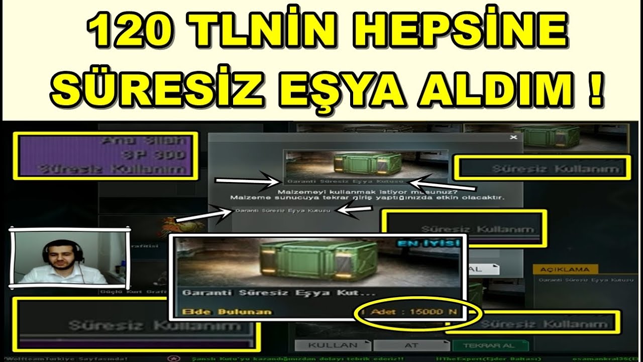 Wolfteam Garanti Süresiz Eşya Kutusu Neler Çıktı ? (1 TANESİ 15000 NAKİT ! )