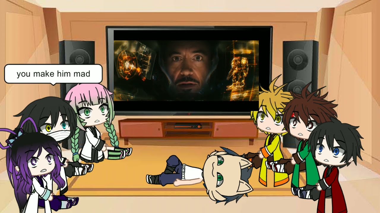 Demon Slayer react to hulk buster scene ( Warning : bad grammar )