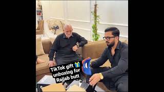 TikTok gift 🎁 unboxing for Rajjab butt 2nd muhrram boht phas gy #vairalvideo #rajabfamily