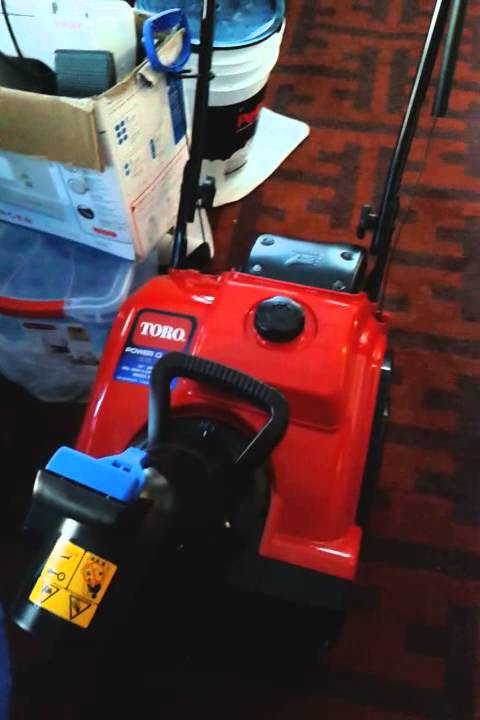 Starting snowblower without key - YouTube