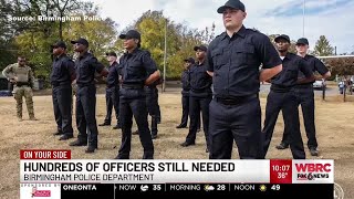 Hundreds of officers still needed at Birmingham Police Department