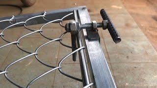 Make your own B40 mesh tensioner to weld iron doors quickly and stretch at home