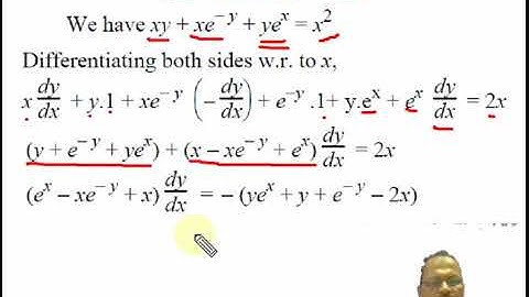 Differentiation 14 implicit functions