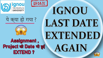 (Breaking News) | Ignou July 2021 Session Last Date EXTENDED Again | Ignou Re-Registration Last Date