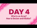 What is an Array? | How to Declare &amp; Initialize in Java (Day 4 DSA)