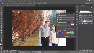 Blend màu mùa thu chỉ với Hue/Saturation  | HPphotoshop.com screenshot 5