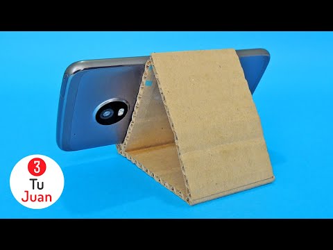 Video: Un Soporte De Cartón De Bricolaje Muy Simple Para Un Teléfono Inteligente