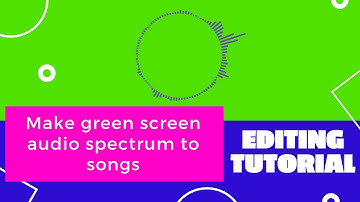 How to create green screen audio spectrum | how to make audio spectrum | create audio visualizer