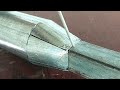 not everyone knows, welder tricks to weld pipe joints with square pipes | pipe cutting tricks