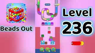Beads Out Level 236  Walkthrough 🧩✨ | Tricky Bead Puzzle Solution | Go Answer