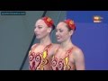 Lolita Ananasova/Anna Voloshyna (UKR) Duet Technical Final European Aquatics Championships 2016