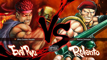 EVİL RYU VS ROLENTO | CPU VS CPU Ultra Street Fighter IV  (Hardest AI)