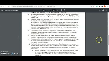 2020 - S. Heighway - Adjustment v - Buildings Depreciation and Revulation Reserve