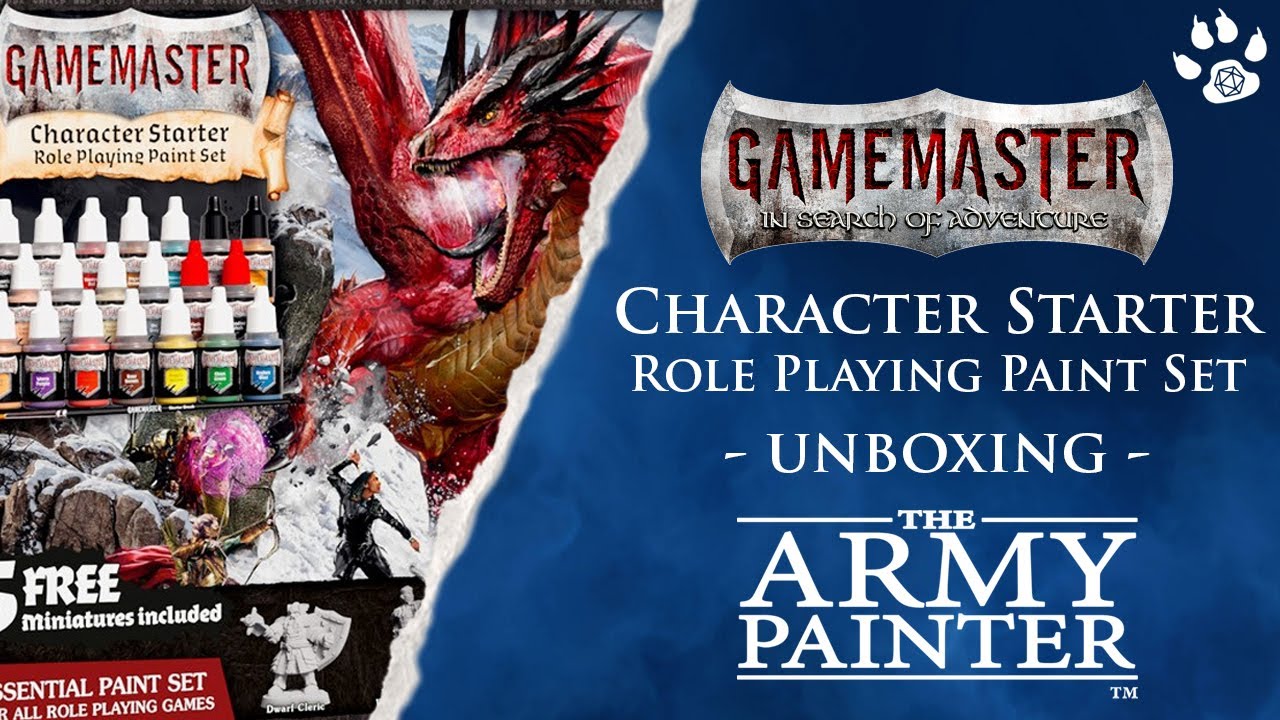 GAMEMASTER: Character Starter Role Playing Paint Set - UNBOXING - Band of  Badgers 