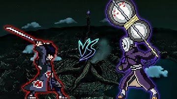 Sasuke Akatsuki V2 (New) VS Obito Kamui (all form) in Jump Force Mugen