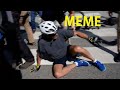 Joe Biden falls off bike vs. Putin (MEME)