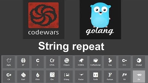 Codewars: String repeat in Go (Golang)