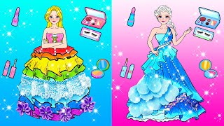 Barbie Rosa Y Azul Fiesta De Emojis Fairy Extreme Makeover Contest #2 - Manualidades De Papel DIY by WOA Doll España 1,615 views 3 weeks ago 32 minutes