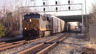 CSX Q217 Autorack from Eastside Yard - Philadelphia, PA to Osborn Yard Louisville MD at St Denis MD