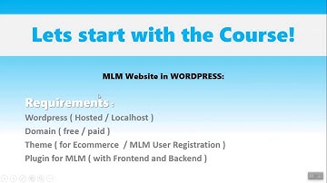 Create Multi Level Marketing Website MLM with WordPress Part 1