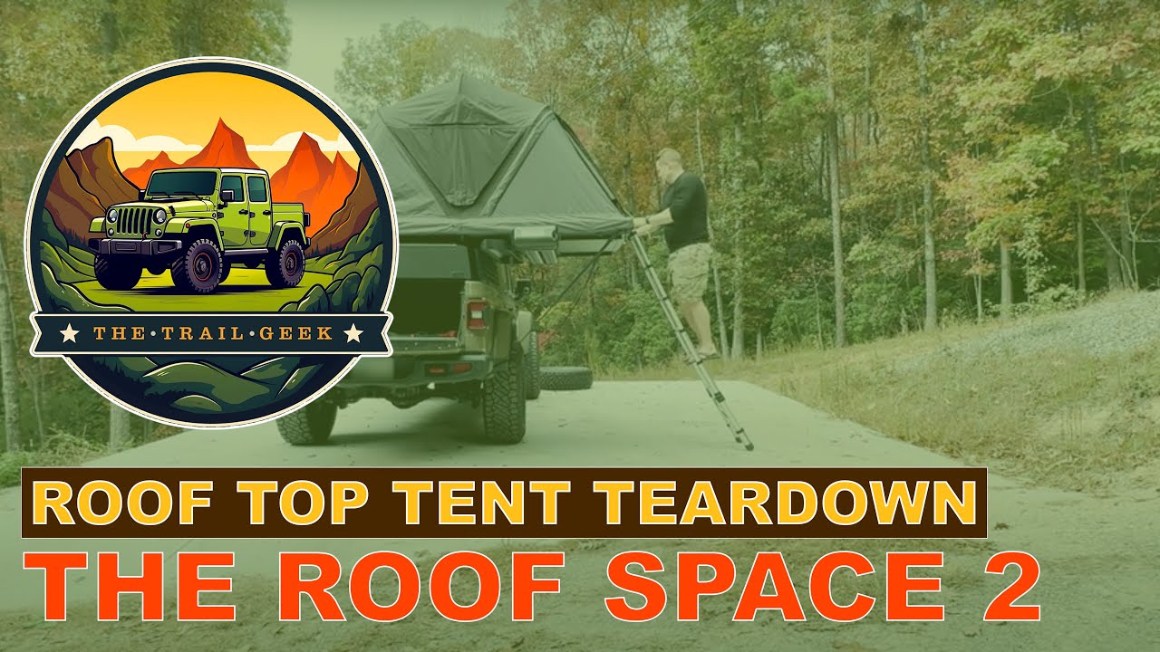 Roof Space 2 Roof Top Tent: First-Time Tearing Down on My Jeep Gladiator (Real-Time Demo)