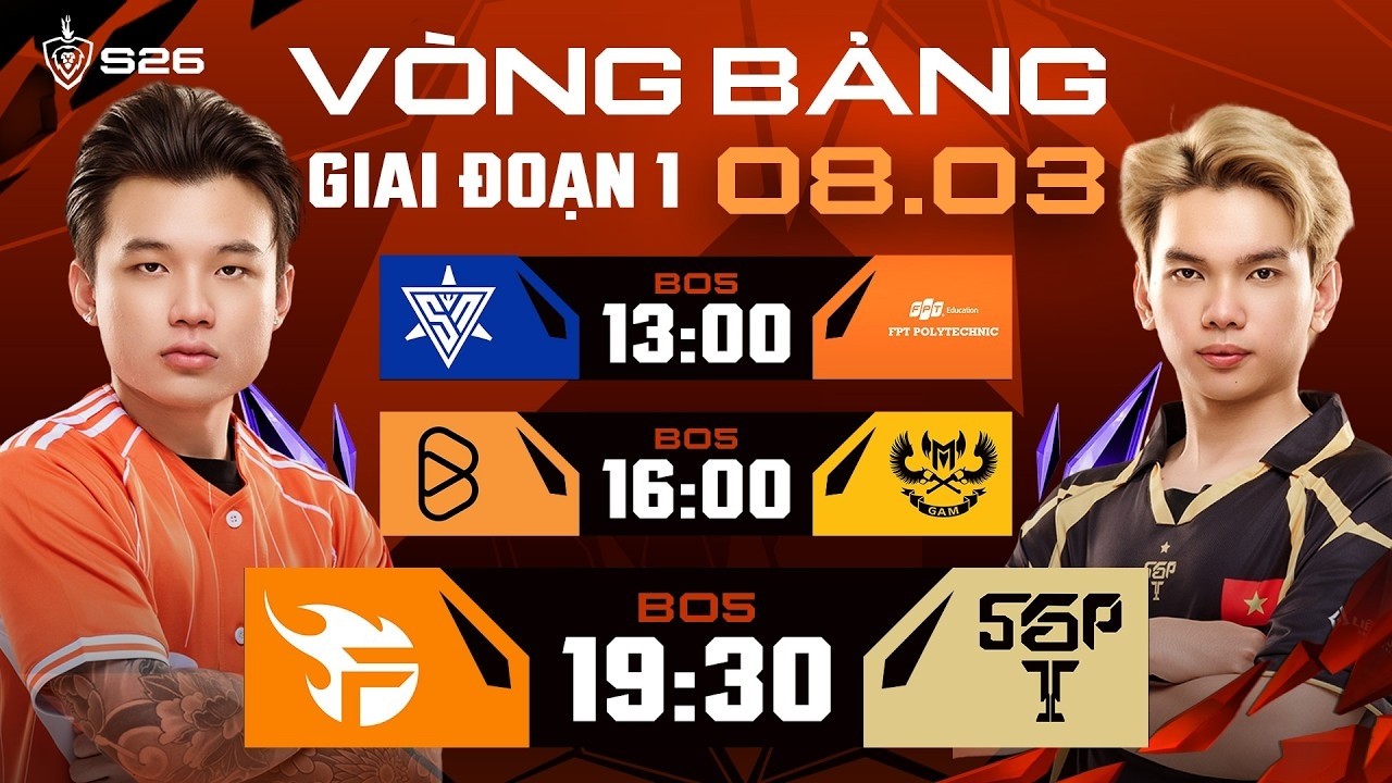 🔴 TRỰC TIẾP: BOX GAMING vs GAM ESPORTS | GIAI ĐOẠN 1 - LƯỢT ĐI | ĐTDV MÙA XUÂN 2026