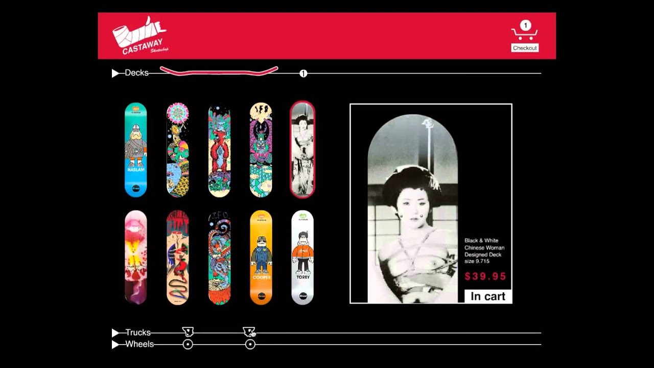 Interactive Design Assignment - Online Skate Shop