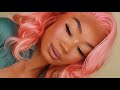 Peachy Pink Hair + Flawless Foundation Routine | Lumiere Hair Company | MakeupTiffanyJ