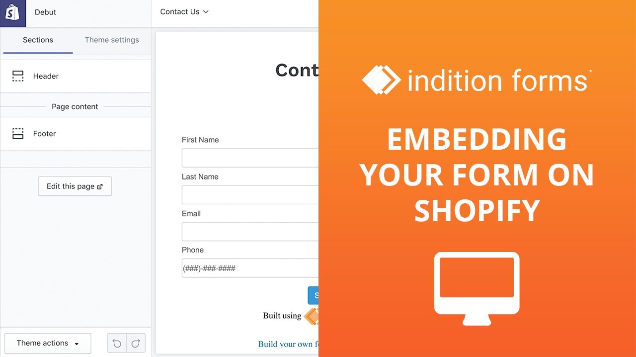 How to Embed your form into Shopify - YouTube