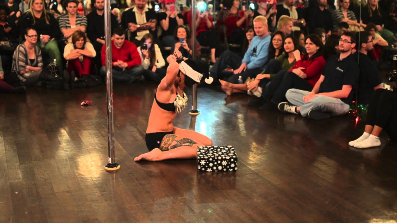 Vertical Fitness Dallas Jingle Bell Bash 2012 - Cassie's Pole Solo